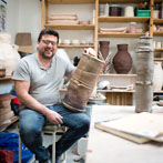 Wayne Clark in his studio 2017